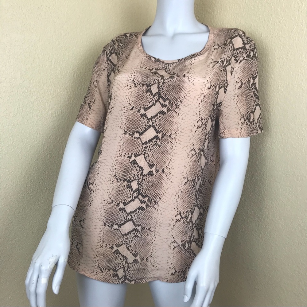 Equipment Femme Silk Snake Skin Top M Nordstrom